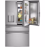 GE Profile GE Profile(TM) 22.4 Cu. Ft. Smart Counter-Depth Fingerprint Resistant 4-Door French-Door Refrigerator with Door In Door PXD22BYPFS (a4lbbtz3p24v) (6)