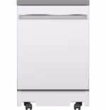 GE GE(R) ENERGY STAR(R) 24" Stainless Steel Interior Portable Dishwasher with Sanitize Cycle GPT225SGLWW (a4llcyzxxsv5)
