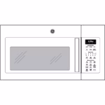 GE GE(R) 1.9 Cu. Ft. Over-the-Range Sensor Microwave Oven JVM7195DKWW (a4lwc911ltci) (8)