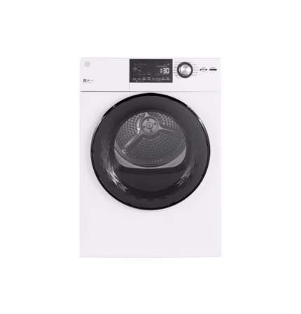 GE GE(R) ENERGY STAR(R) 24" 4.3 Cu.Ft. Front Load Vented Electric Dryer with Stainless Steel Basket GFD14ESSNWW (a4l3svor9oun)