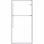 GE GE(R) ENERGY STAR(R) 19.2 Cu. Ft. Top-Freezer Refrigerator GIE19JSNRSS (a4laqmke7p43) (9)