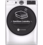 GE GE(R) ENERGY STAR(R) 7.8 cu. ft. Capacity Smart Front Load Gas Dryer with Sanitize Cycle GFD55GSSNWW (a4lnqpkyn07w) (14)