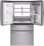 GE Profile GE Profile(TM) 22.4 Cu. Ft. Smart Counter-Depth Fingerprint Resistant 4-Door French-Door Refrigerator with Door In Door PXD22BYPFS (a4lbbtz3p24v) (4)