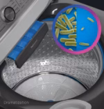 GE Profile GE Profile(TM) ENERGY STAR(R) 5.4 cu. ft. Capacity Washer with Smarter Wash Technology and FlexDispense(TM) PTW700BSTWS (a4lo4fwxappc) (9)