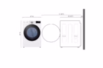 LG 7.4 cu. ft. Large Capacity Front Load Gas Dryer - White DLGX4001W (a4l2th6lzwvo) (7)