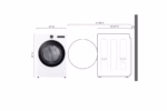 LG 7.4 cu. ft. Smart Front Load Gas Dryer with AI Sensor Dry & TurboSteam(TM) Technology DLGX6501W (a4lgos1v3kpv) (7)