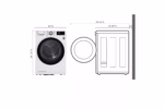 LG 4.2 cu. ft. Smart Wi-Fi Enabled Compact Front Load Dryer with Dual Inverter HeatPump(TM) Technology DLHC1455W (a4lpod0wun77) (6)