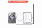 LG 7.4 cu. ft. Ultra Large Capacity Gas Dryer DLG3401V (a4ljqtp2g430) (9)