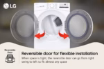 LG 7.4 cu. ft. Large Capacity Electric Dryer - White DLE3400W (a4lr7g2125bn) (4)