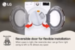 LG 7.4 cu. ft. Large Capacity Front Load Gas Dryer - White DLGX4001W (a4l2th6lzwvo) (5)