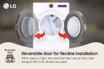 LG 7.4 cu. ft. Smart Front Load Gas Dryer with AI Sensor Dry & TurboSteam(TM) Technology DLGX6501W (a4lgos1v3kpv) (5)