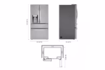 LG 30 cu. ft. Smart French Door Refrigerator with Craft Ice(TM) & Full-Convert(TM) Drawer LRMXS3006S (a4leeloevn4b) (6)