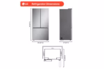 LG 25 cu. ft. Counter-Depth MAX(TM) with Zero Clearance(TM) 3-Door French Door Refrigerator with Thin Door Design LF25Z6211S (a4lfxopb8wod) (5)