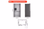 LG 26 cu. ft. Counter Depth MAX 3-Door French Door Refrigerator with Ice and Water Dispenser LF26C6230V (a4l5u8qc31xp) (4)