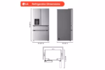 LG 29 cu. ft. Standard-Depth MAX(TM) 4-Door French Door Refrigerator with Full-Convert Drawer(TM) LF29S8230V (a4l3jcbqvsrt) (4)
