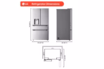 LG 29 cu. ft. Standard-Depth MAX(TM) 4-Door French Door Refrigerator with Mini Craft Ice(TM) and Full-Convert Drawer(TM) LF29S9730S (a4ltp8gvdw2s) (4)