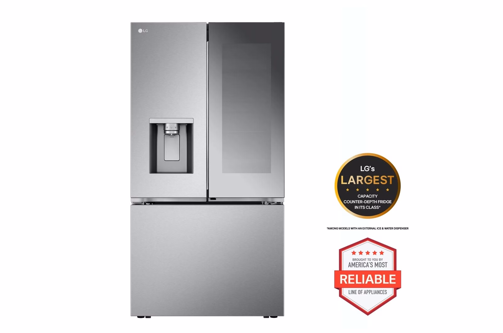 a4l-cover-a4ld20qkhzaq LG 26 cu. ft. Counter-Depth French Door Refrigerator - Stainless Steel LRYKC2606S (a4ld20qkhzaq)
