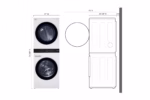 LG Single Unit Front Load LG WashTower(TM) with Center Control(TM) 4.5 cu. ft. Washer and 7.4 cu. ft. Gas Dryer WKG101HWA (a4ljhbhxtxbv) (5)
