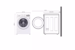 LG 4.5 cu. ft. Ultra Large Front Load Washer WM3400CW (a4lm2ul17esv) (3)