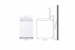LG 4.1 cu. ft. Top Load Washer with 4-Way Agitator(R) and TurboDrum(TM) Technology WT6105CW (a4lublctqlox) (4)