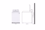 LG 4.5 cu. ft. Ultra Large Capacity Top Load Washer with Impeller & TurboDrum(TM) Technology WT7000CW (a4l6ek1b9x4x) (4)