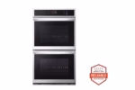 LG 9.4 cu. ft. Smart Double Wall Oven with InstaView(R), True Convection, Air Fry, and Steam Sous Vide WDEP9427F (a4lkm4cb4ets)