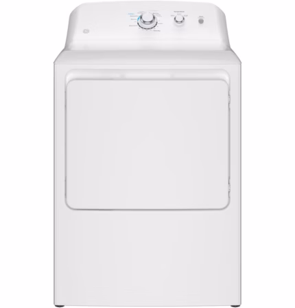 GE GE 6.2 cu. ft. Capacity Electric Dryer with Up To 120 ft. Venting and Shallow Depth GTX33EASKWW (a4lo61uh3g32)