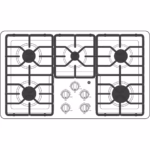 GE GE(R) 36" Built-In Gas Cooktop with Dishwasher-Safe Grates JGP3036SLSS (a4lr2cs88i8u) (5)