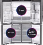 GE Profile GE Profile(TM) ENERGY STAR(R) 28.4 Cu. Ft. Quad-Door Refrigerator with Dual-Dispense AutoFill Pitcher and Door in Door PAD28BYTFS (a4lwy1qf0tlb) (4)