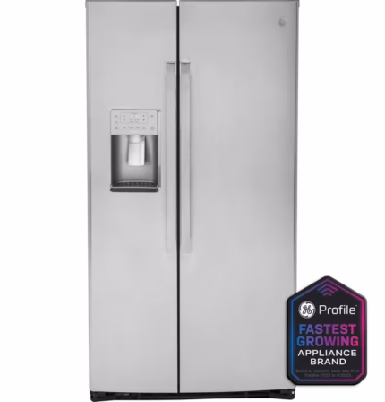 GE Profile GE Profile(TM) 21.9 Cu. Ft. Counter-Depth Side-By-Side Refrigerator PZS22MYKFS (a4lqb7dc658q)