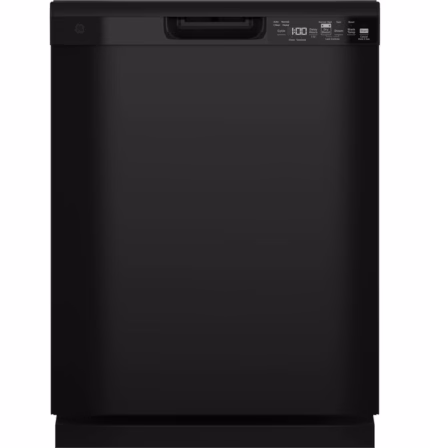 GE GE(R) ENERGY STAR(R) Front Control with Plastic Interior Dishwasher with Sanitize Cycle & Dry Boost GDF550PGRBB (a4lcnkcubwht)