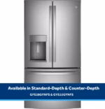 GE GE ENERGY STAR 22.1 Cu. Ft. Counter-Depth Fingerprint Resistant French-Door Refrigerator GYE22GYNFS (a4l9g20l1xkb) (10)