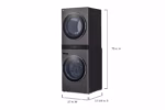 LG Single Unit Front Load LG WashTower(TM) with Center Control(R) 5.0 cu. ft. Washer & 7.4 cu. ft. Gas Dryer WKGX301HBA (a4l9zaehktrz) (16)