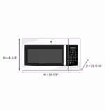 GE GE(R) 1.6 Cu. Ft. Over-the-Range Microwave Oven JVM3160DFWW (a4lbq7lsirbt) (14)