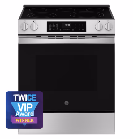 GE GE(R) ENERGY STAR(R) 30" Slide-In Electric Convection Range with No Preheat Air Fry and EasyWash(TM) Oven Tray GRS600AVFS (a4l3it7brsco)