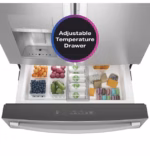 GE Profile GE Profile(TM) 22.4 Cu. Ft. Smart Counter-Depth Fingerprint Resistant 4-Door French-Door Refrigerator with Door In Door PXD22BYPFS (a4lbbtz3p24v) (12)