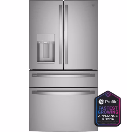 GE Profile GE Profile(TM) 22.4 Cu. Ft. Smart Counter-Depth Fingerprint Resistant 4-Door French-Door Refrigerator with Door In Door PXD22BYPFS (a4lbbtz3p24v)