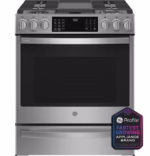 GE Profile GE Profile(TM) 30" Smart Slide-In Front-Control Gas Fingerprint Resistant Range with No Preheat Air Fry PGS930YPFS (a4ln7qw3hbgp)
