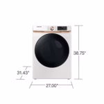 Samsung 7.5 cu. ft. Smart Gas Dryer with Steam Sanitize+ and Sensor Dry in Ivory DVG50BG8300EA3 (a4ldrthcye99) (12)