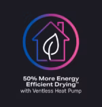 GE Profile GE Profile ENERGY STAR 4.8 cu. ft. Capacity UltraFast Combo with Ventless Inverter Heat Pump Technology Washer/Dryer PFQ97HSPVDS (a4lpf4vhoum2) (15)